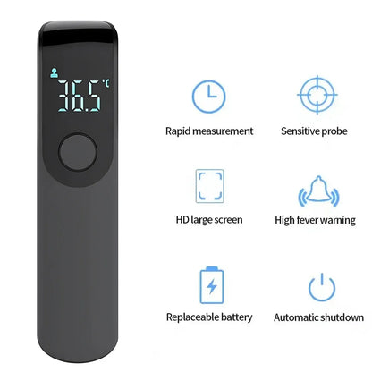 Digital Infrared Forehead Thermometer & Pulse Oximeter - Non-Contact Temperature Monitor with LED Blood Oxygen Detection