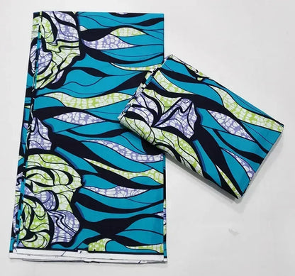 African Real Wax Print Fabric 100% Cotton - Ghana Style Ankara Pagne Nigeria Wax Tissu Soft Printed Fabric