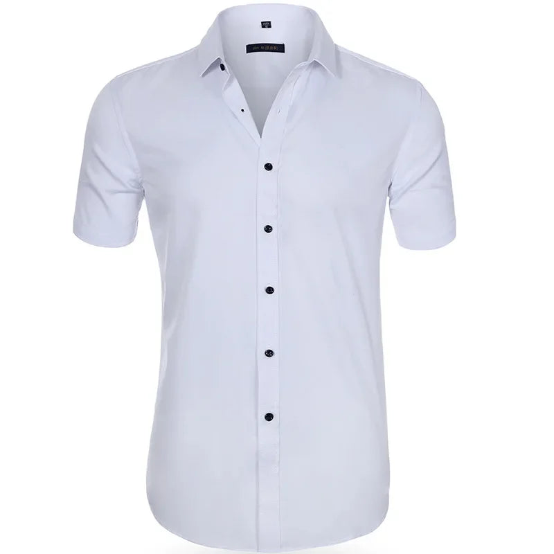 Men’s Slim Fit Dress Shirt - Long Sleeve Business Casual Formal Shirt for Spring Office & Elegant Wear