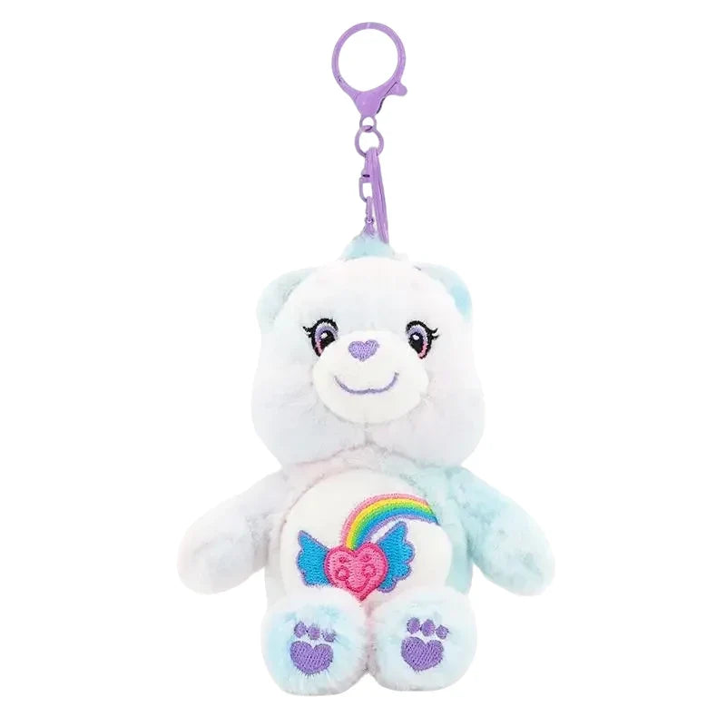 Care Bears Plush Keychain - 15cm Squeaky Bear Pendant for Backpack & Luggage Gift