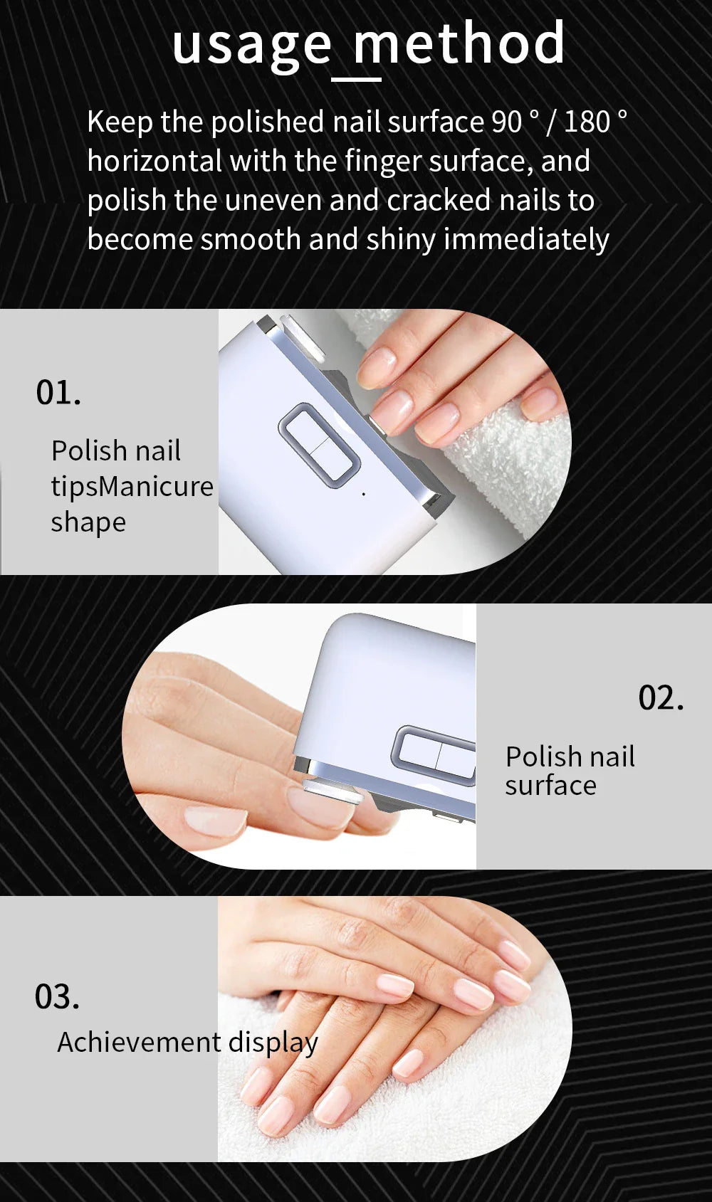 2-in-1 Electric Nail Clipper with Light - Type-C Rechargeable Manicure Machine, Portable Automatic Nail Cutter