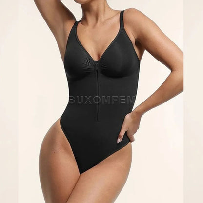 Women's Tummy Control Jumpsuit - Stretchy Breathable Sleeveless Chest Shaping Beach Bodysuit