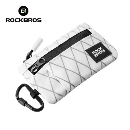 ROCKBROS Portable Wallet Card Bag – Ultra-Light, Stylish Sports Mini Credit Card Holder with Hang Lock, Compact Storage