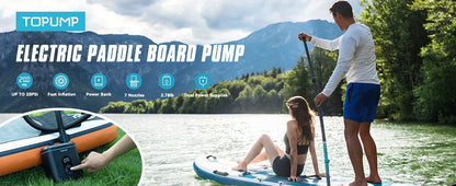 SUP Inflatable Pump — Rechargeable 20PSI Pump for PVC Kayaks, Kite Wings & Stand Up Paddle Boards