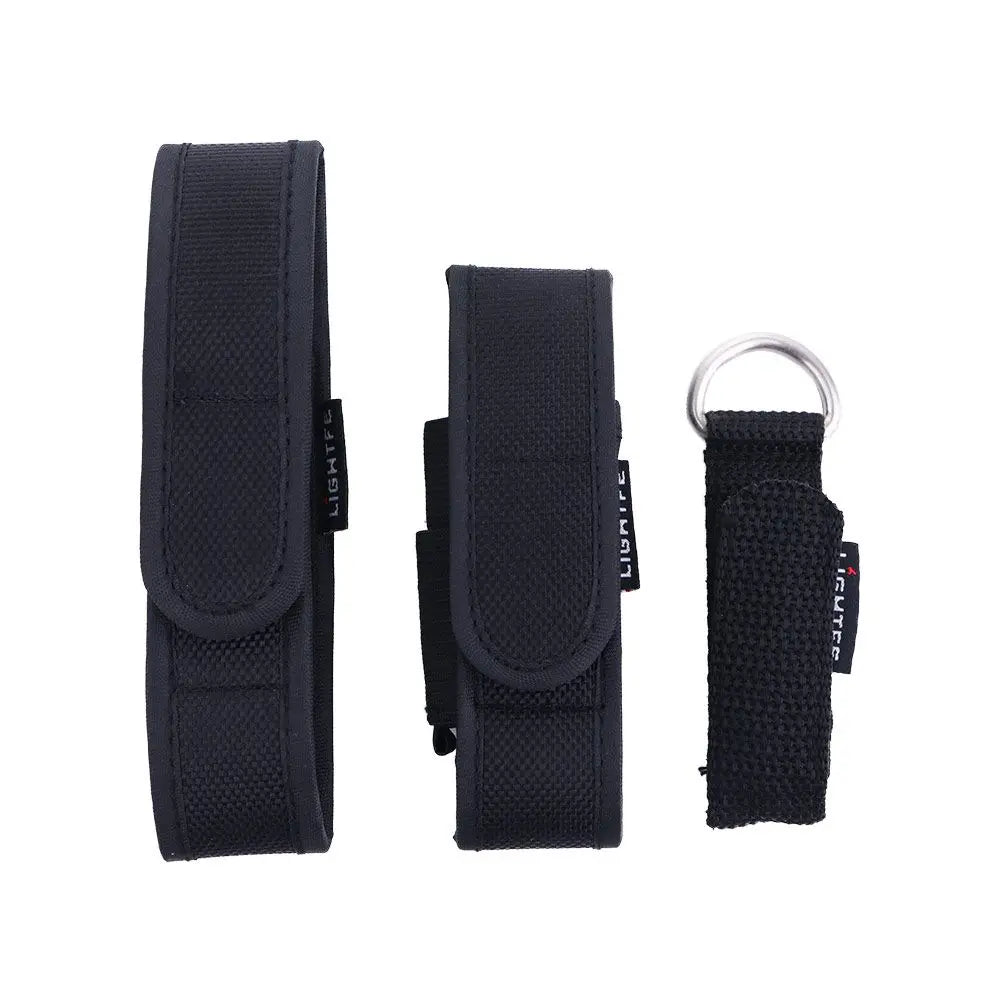Molle Flashlight Holster - Nylon Tactical Torch Pouch Belt Holder for T305 T309 T410 Camping Outdoor EDC Tools