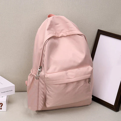 Women’s Waterproof School Backpack | Large Capacity Solid Color Daypack for Teens & Students