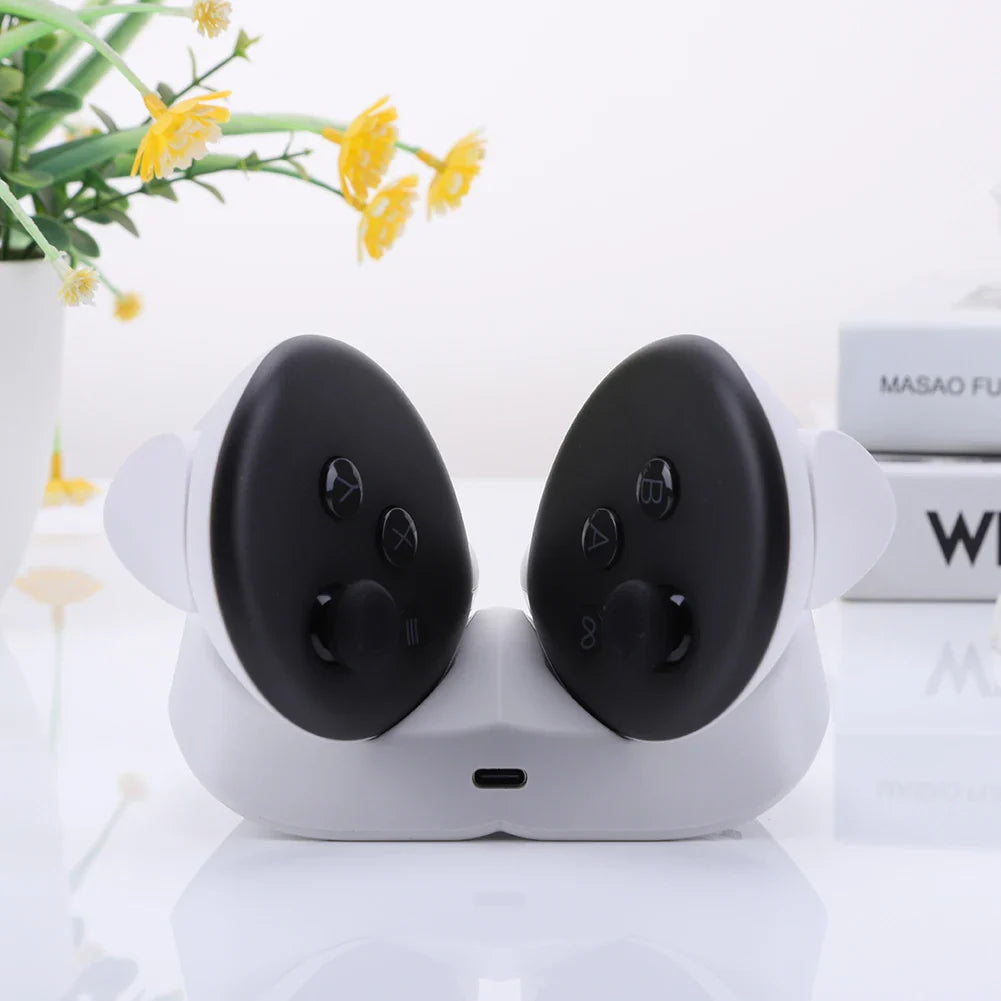 Controller Charging Station for Oculus Quest 3 – 20W Fast Charging with 2 Rechargeable Batteries, Meta Quest 3 VR Accessory