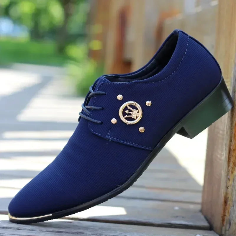 Men’s Italian Leather Dress Shoes - Colorful Business, Party & Wedding Formal Shoes for Summer