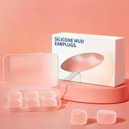 Wax Silicone Ear Plugs - Reusable 27dB Noise Cancelling Sleep and Swim Earplugs for Comfort Protection