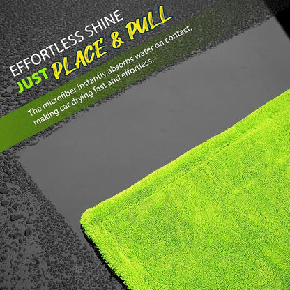 1400GSM Heavy Duty Microfiber Car Drying Towel 60x120cm – Oversized Super Absorbent Double-Sided Ultra Soft Scratch-Free Cleaning Cloth