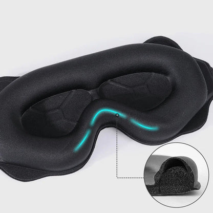 3D Sleep Mask for Eyes — Soft Travel Eye Shade, Light-Blocking Sleeping Aid, Breathable Night Eyepatch