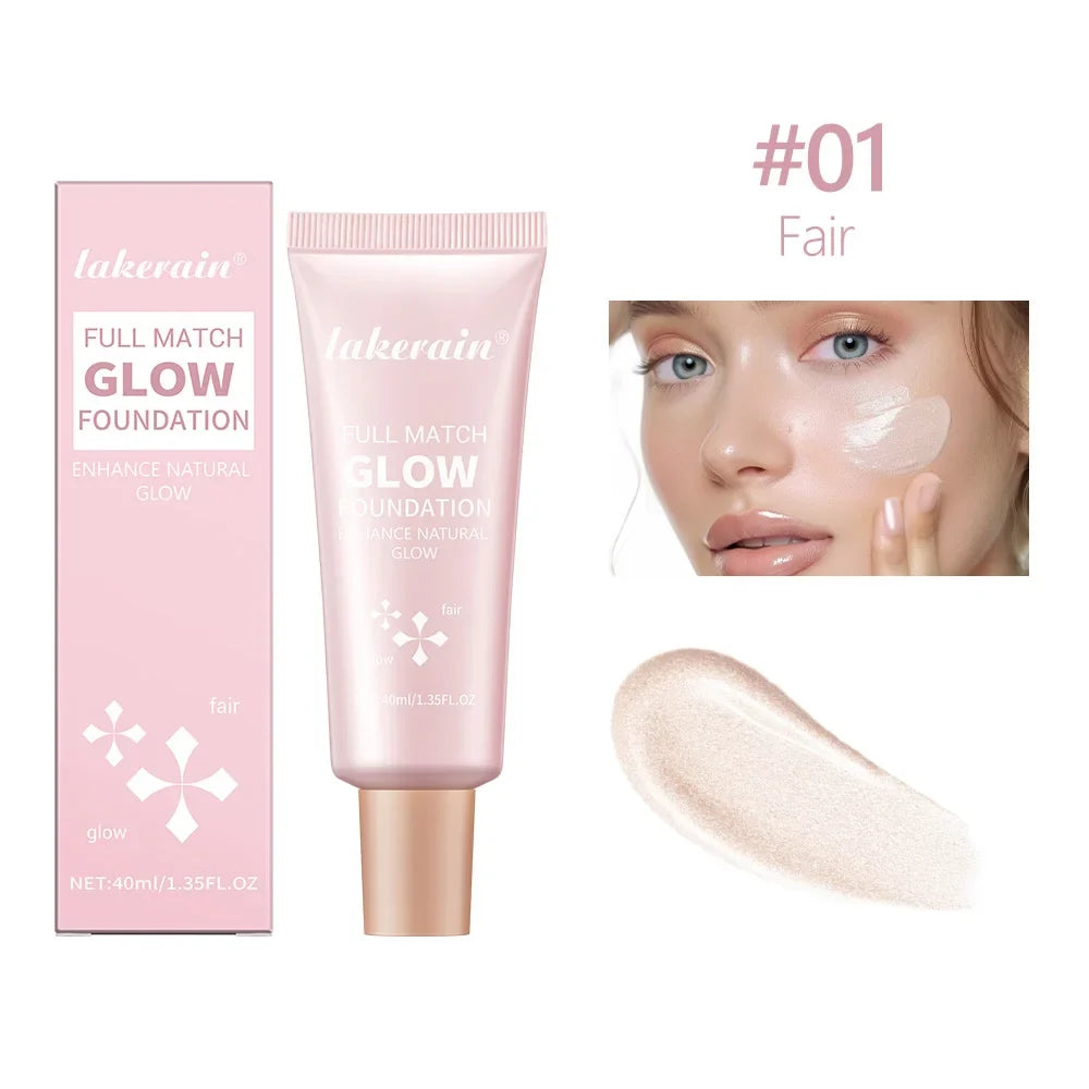 Glow Foundation Illuminator - Lightweight Moisturizing Glotion Natural Radiance Enhancer Multi-Purpose Highlighter Base