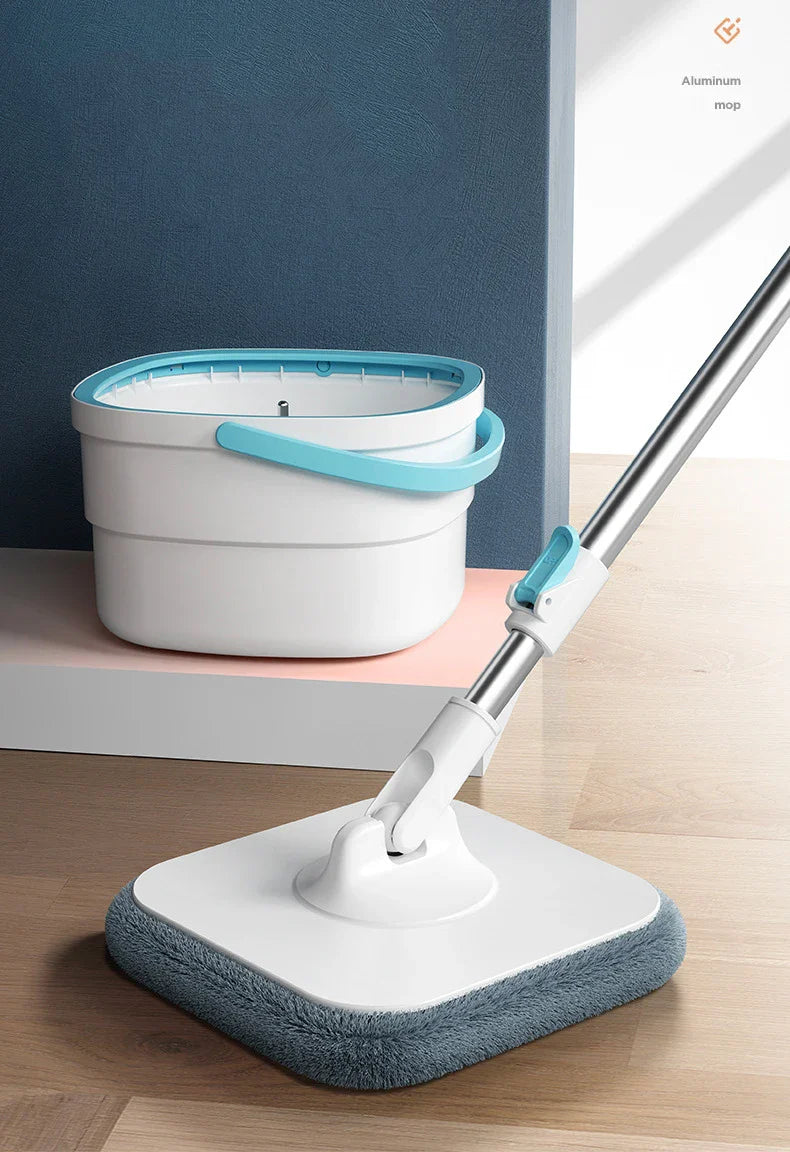 360° Spin Squeeze Mop for Floor Cleaning | Easy-Drain Household Mop with Handle | Home Cleaning Broom & Mop Tool Set