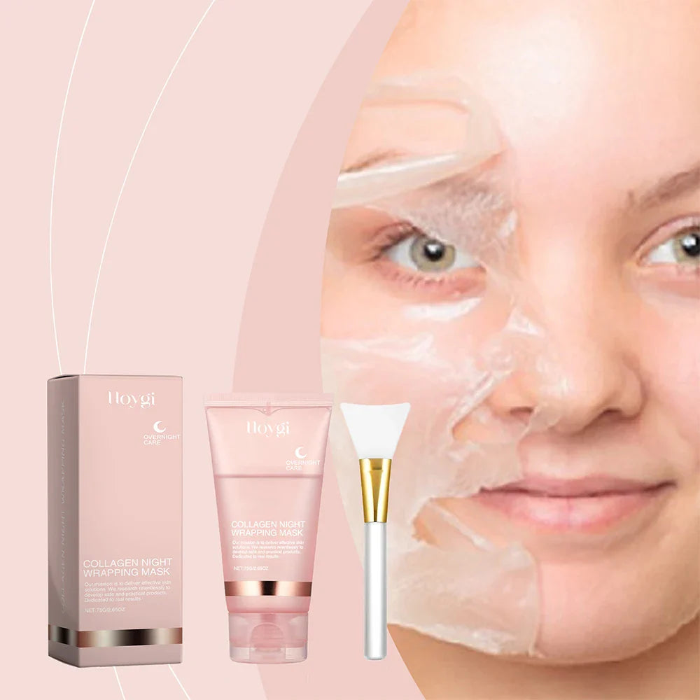 75ml Collagen Peel-Off Mask - Firming, Deep Cleansing Night Mask for Daily Face Skincare and Skin Peeling