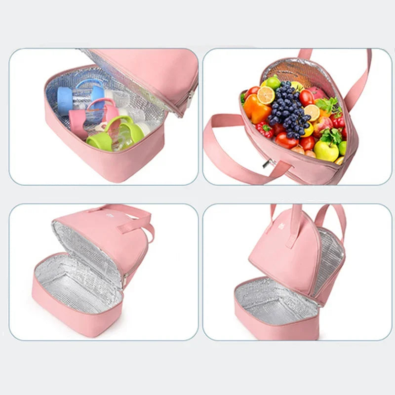 Breast Milk Insulated Cooler Bag – Double Layer Maternity Storage for Breast Pump & Fresh Milk
