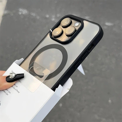 Luxury MagSafe Transparent Case for iPhone 15, 14, 13, 12, 11, Pro, X, XS, XR, Max, 7, 8, Plus, Mini | Magnetic Wireless Charging Phone Cover