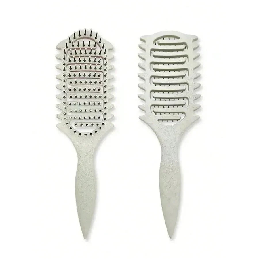 Curl Define Styling Brush - Hollow Detangling Comb for Wet Curly Hair Shaping & Styling