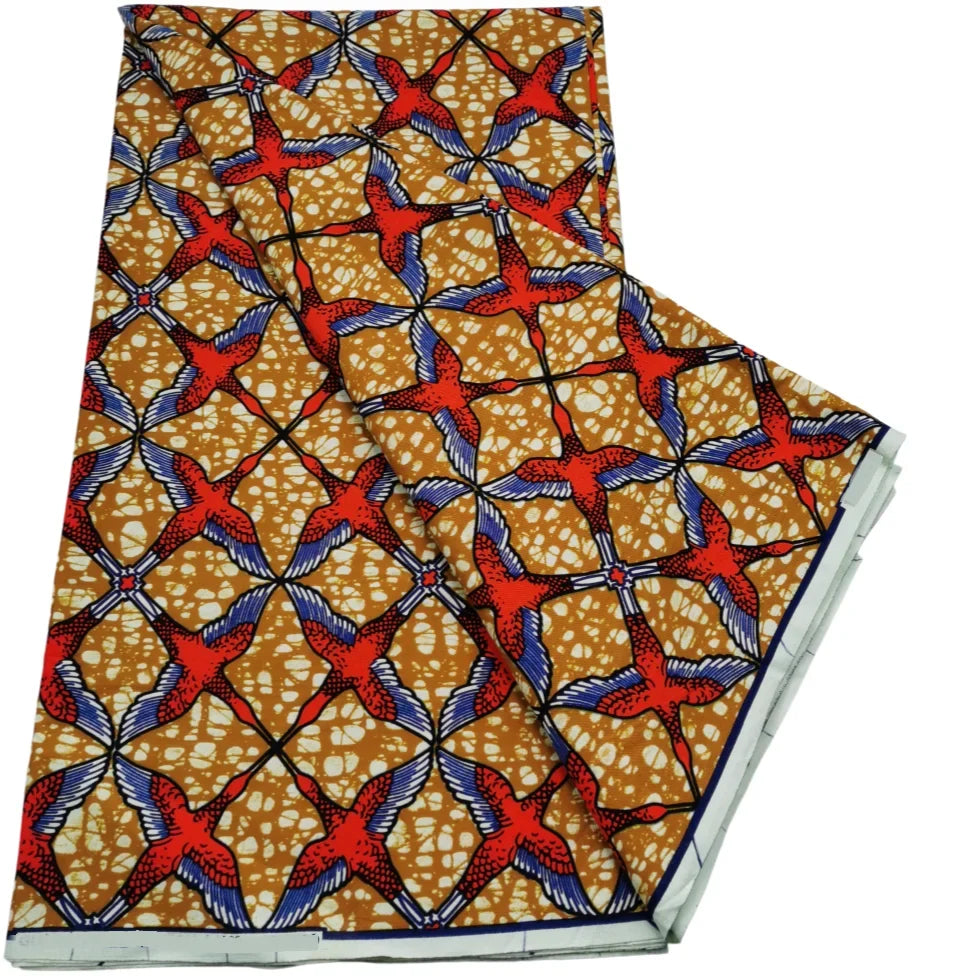 100% Cotton Real Wax Ankara Fabric - 2026 African Print Wedding Dress Sewing Fabric