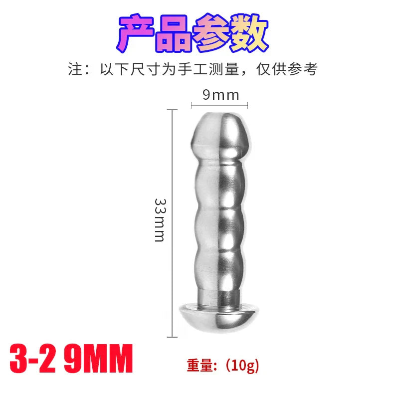 28-Piece Stainless Steel Urethral Sound Set – Hollow Urethra Dilator & Male Stimulation Chastity Toy