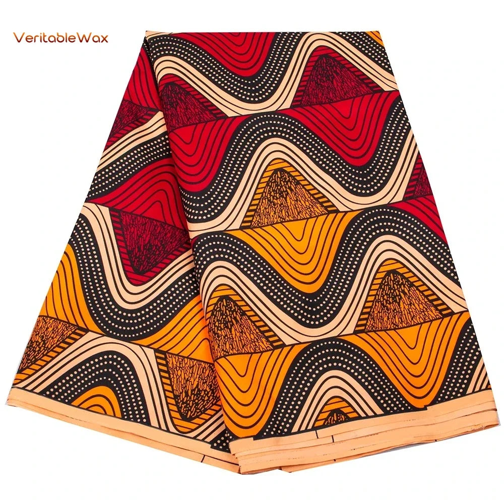 African Ankara Wax Print Fabric - Retro Double Print Patchwork Sewing Material for DIY Clothing