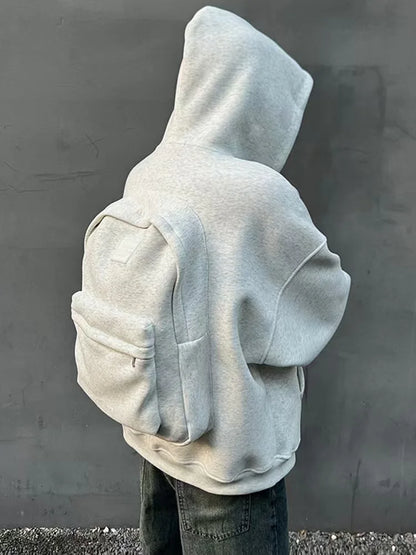 Autumn/Winter Y2K Hoodie – Oversized 3D Backpack Streetwear for Men