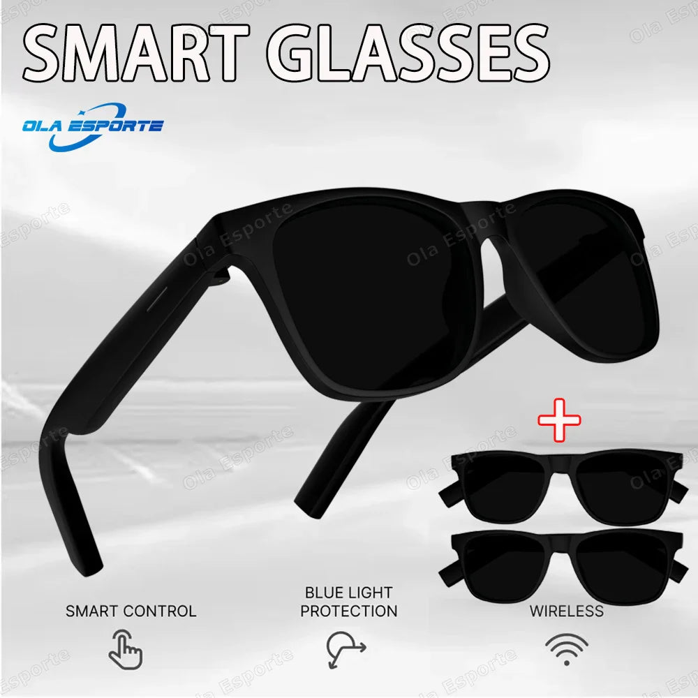 Ola Esporte Smart Glasses — Bluetooth Call Sunglasses, Multi-Functional Anti-Blue Light Wireless Headset for Men and Women
