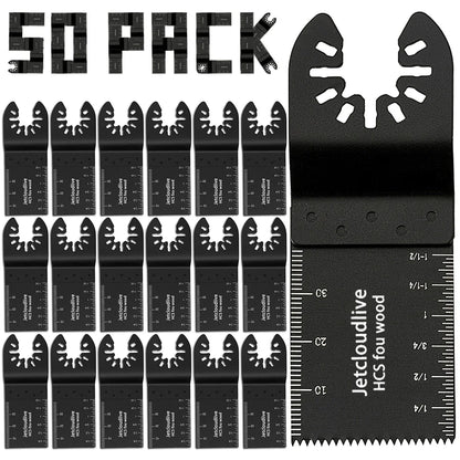 Oscillating Multi-Tool Saw Blades Set (10/60/100Pcs) – Fast Cutting Renovator Blades for Wood, Metal & Plastic Multi-Function Cutter Kit
