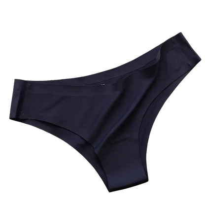 4PCS Seamless Ice Silk G-String Panties for Women – Low Waist, Soft Ultra-Thin Sexy Underwear Briefs