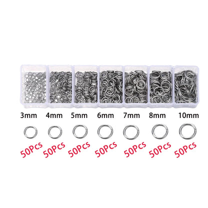210-400Pcs Jewelry Making Kit - Lobster Clasps Jump Rings Crimp Beads Findings for DIY Bracelets & Necklaces