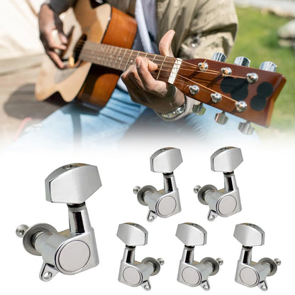 6-Piece Guitar Tuning Pegs Set — Locking Machine Heads for Electric Guitar