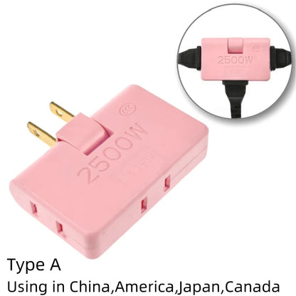 4-in-1 US Wall Outlet Extension Adapter - 180° Rotating Plug for Travel and Portable Power Use in Mexico and Canada