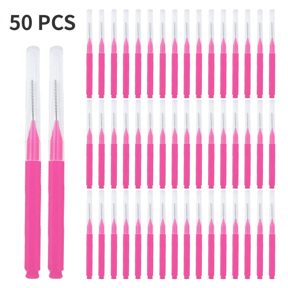 5/10/50PCS Mini Eyebrow & Lash Brushes – Disposable Bendable Brow Perm & Micro Eyelash Applicator Tools