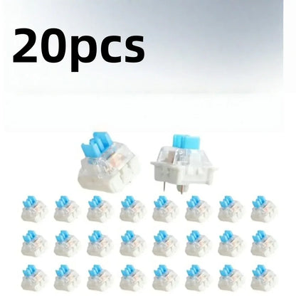 Keyboard Switch Replacement - 3 Pin Tactile Clicker Key Switches for Mechanical Keyboards