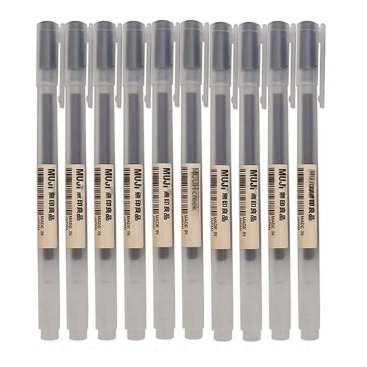 MUJI Gel Pen Set - 6 or 8 Pack 0.38mm/0.5mm Fine Point Black, Blue & Red Japanese Stationery