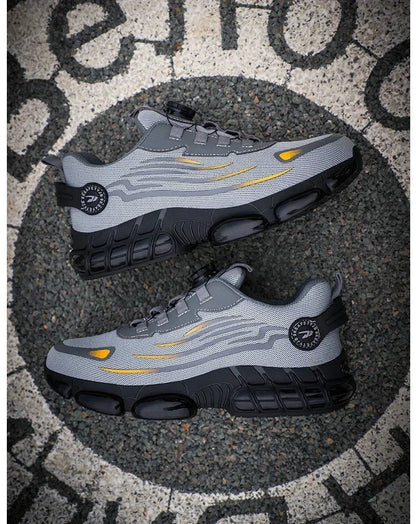 Rotating Button Safety Shoes for Men – Anti-Smash, Anti-Puncture Work & Security Protective Boots, Fashion Sport Design