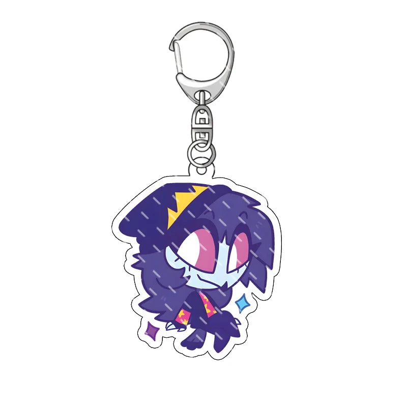 Hazbin Hotel Anime Keychain – Alastor Acrylic Figure Backpack Pendant for Fans & Gifts