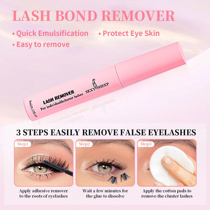 DIY Lash Extension Kit – 280pcs Individual Cluster Lashes (9-16mm, 40D-80D) with Bond, Seal & Remover