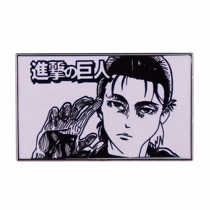 Attack on Titan Enamel Pin Badge - Anime Metal Lapel Pin for Bags, Backpacks & Fan Collectible Gift