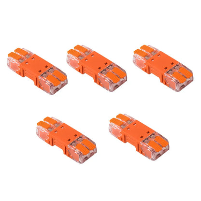 5Pcs Quick Lever Wire Connectors – 2/3/4 Pin CMK642 Compact Plugable Terminal Blocks, Universal Male Female Electrical Splicing Connectors