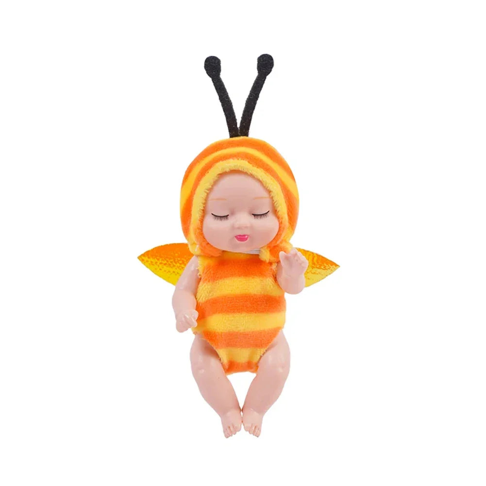 6-Piece Reborn Doll Kit – Mini Princess Sleeping Baby Dolls with Clothes & Accessories, Birthday Gift for Kids