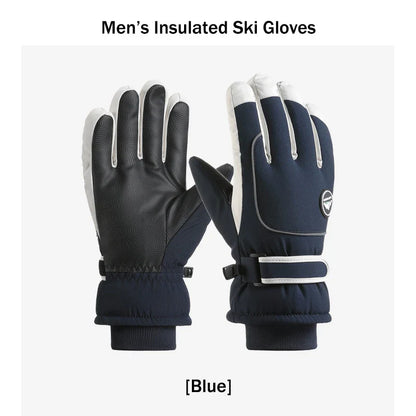 Men’s Waterproof Winter Ski Gloves – Thermal Touchscreen Cold Weather Gloves for Skiing, Cycling & Outdoor Sports