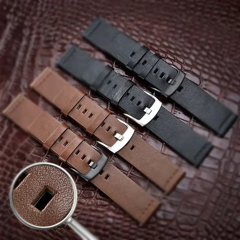 High-Quality Leather Band Strap for Apple Watch - Fits Ultra 2, Series 9/8/7/6/SE/5/4, Available in 49mm, 45mm, 44mm, 41mm, 40mm