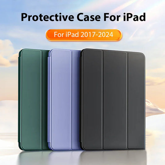 Case for iPad Pro 11/12.9/13 (M2/M4), Air 6/5/4, 10th/9th Gen, Mini 6 – Protective Cover for 10.2" to 13" iPads (2024)