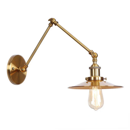 American Iron Art UFO Wall Lamp — Black Decorative Light for Bedroom, Bar & Restaurant