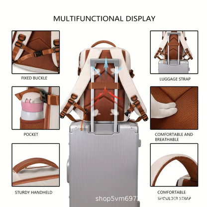 Expandable Business Laptop Backpack - Large Capacity Travel & Computer Bag for Men and Women
