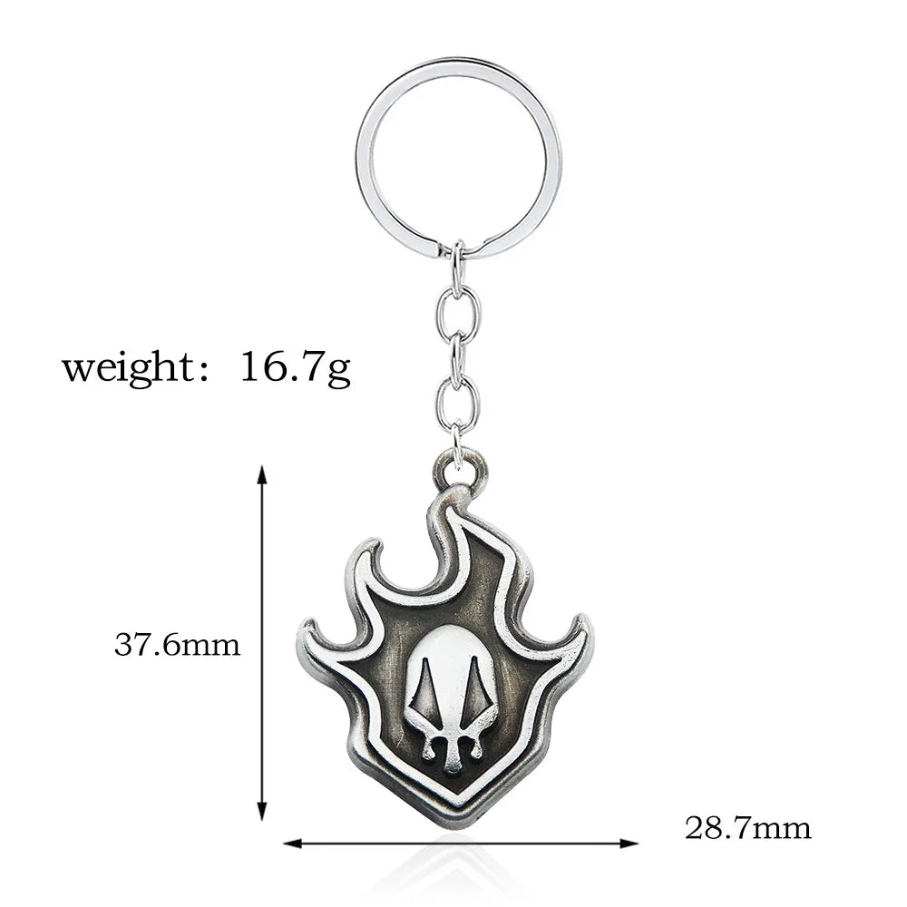 Bleach Ichigo Kurosaki Keychain Necklace - Anime Cosplay Pendant Charm for Men & Women Backpack Jewelry Gift