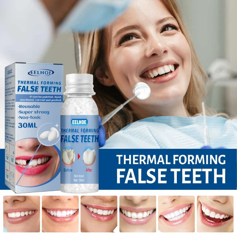 Resin Temporary Tooth Repair Glue – 10ml/20ml/30ml, Teeth Gaps & False Teeth Adhesive, Whitening Tooth Beauty Denture Repair