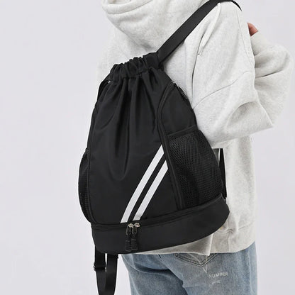 Fitness & Sports Backpack | Gym Bag for Women & Men, Basketball, Soccer, Football Storage with Drawstring Training Knapsack