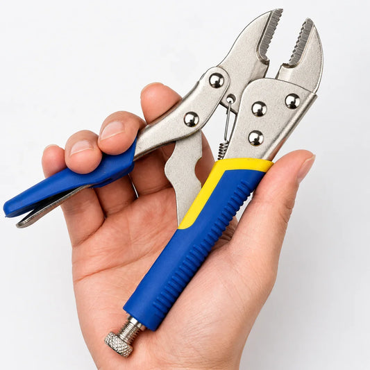 Multi-Function Locking Pliers - Straight & Curved Jaw Adjustable Heavy-Duty Vise Grip Clamp Tool