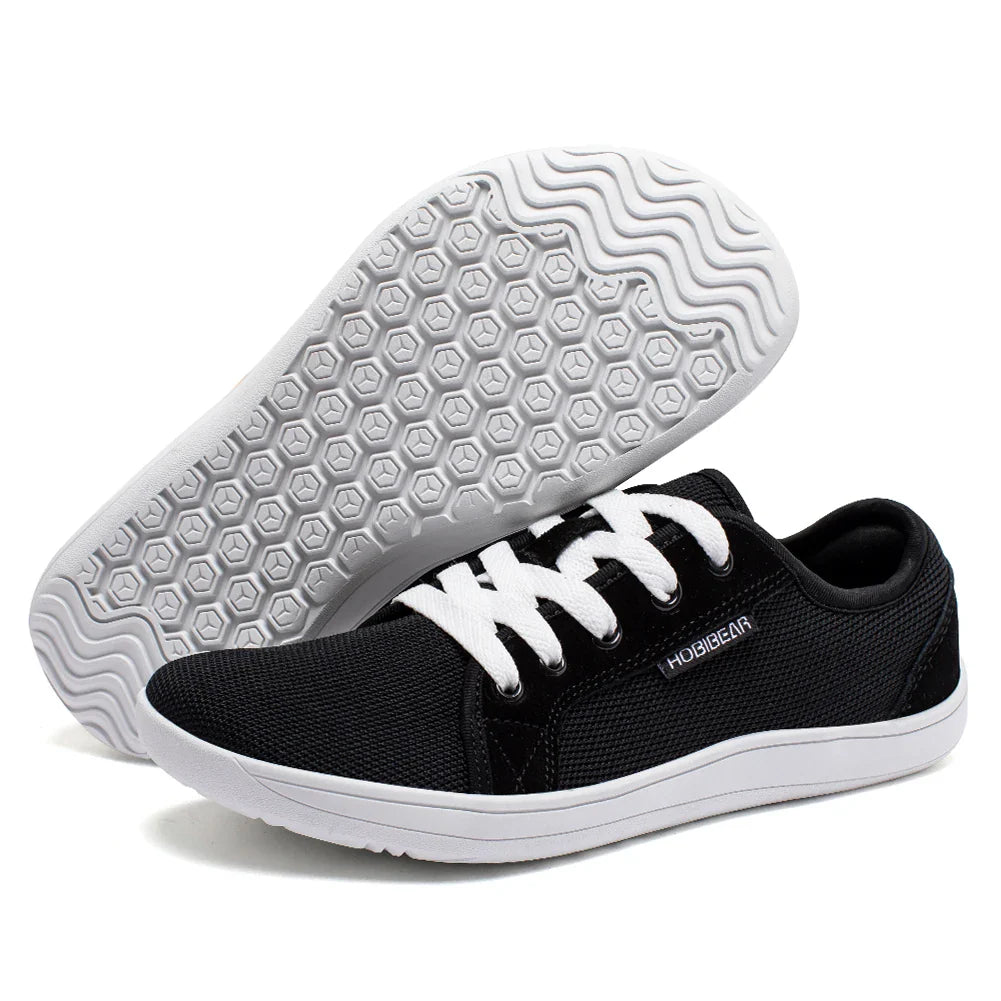 HOBIBEAR Wide Barefoot Shoes – Unisex Minimalist Zero Drop Sneakers for Outdoor Running & Casual Wear